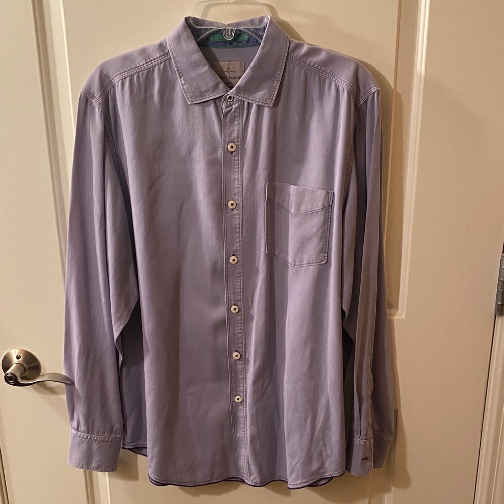 Tommy Bahama Men's Light Blue Button-Down Shirt